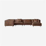 Brun modulsofa